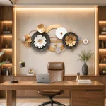 Modern Floral Metal Wall Decor - Image 4