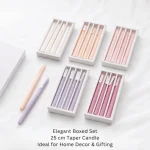 Luxury Coloured Taper Candle Set - Image 3