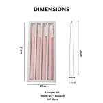 Luxury Coloured Taper Candle Set - Image 7