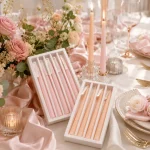 Luxury Coloured Taper Candle Set - Image 8