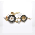 Modern Floral Metal Wall Decor