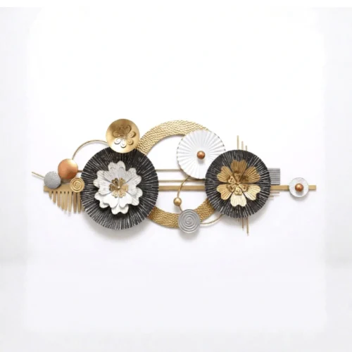 Modern Floral Metal Wall Decor