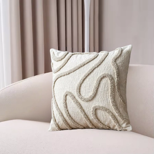 07-7 Flow Embroidered Decorative Cushion Cover