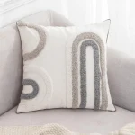 Aura Curve Embroidered Decorative Cushion Cover - Image 3
