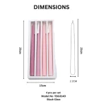 Luxury Gradient Coloured Taper Candle Set - Image 19