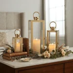 Metal Lantern Candle Holders