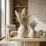 Loop Textured Ceramic Decorative Vase