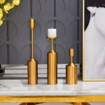 Metal Pillar Candle Holders