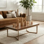 Modern Gold Decorative Metal Pillar Candle Holders - Image 7
