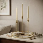 Nordic Luxe Decorative Metal Candle Stand Set - Image 8