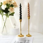Imperial Luxe Decorative Metal Candle Stand Set - Image 6