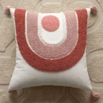 Boho Rainbow Embroidered Decorative Cushion - Image 3