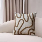 EarthFlow Embroidered Decorative Cushion Cover 