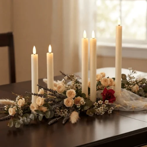 Flameless Taper LED Candle Set