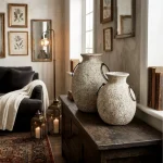 Nomad Loop Textured Ceramic Decorative Vase - Image 8