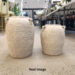 Rustica Clay Textured Ceramic Decorative Vase - Image 4