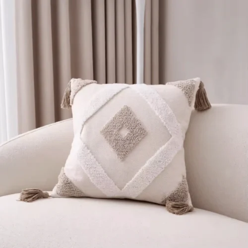 Diamond Embroidered Decorative Cushion Cover 