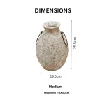 Nomad Loop Textured Ceramic Decorative Vase - Image 2