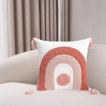 Rainbow Embroidered Decorative Cushion
