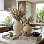 Nordic Pearl Textured Ceramic Decorative Vase - Image 4