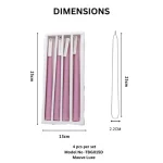 Luxury Coloured Taper Candle Set - Image 16