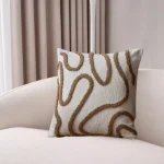 EarthFlow Embroidered Decorative Cushion Cover 