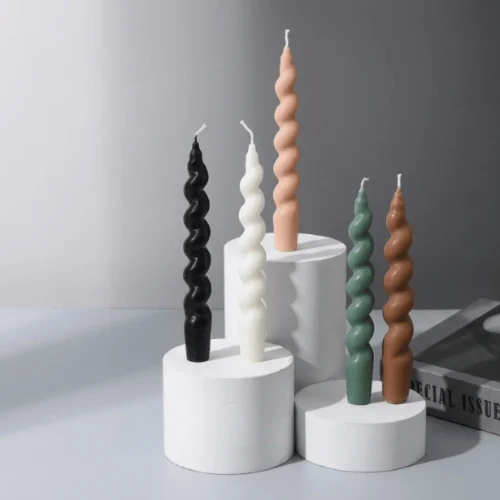 Luxury Twisted Pillar Candle