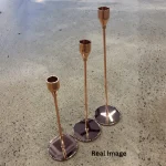 Nordic Luxe Decorative Metal Candle Stand Set - candle not included - Image 21