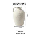 Nordic Pearl Textured Ceramic Decorative Vase - Image 2