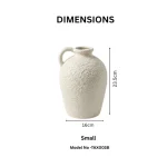 Nordic Pearl Textured Ceramic Decorative Vase - Image 3