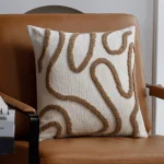 EarthFlow Embroidered Decorative Cushion Cover - Image 4