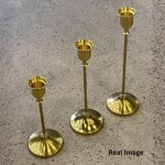 Imperial Luxe Decorative Metal Candle Stand Set – candle not included - Image 4