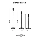 Nordic Luxe Decorative Metal Candle Stand Set - Image 21