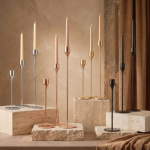 Decorative Metal Candle Stand Set