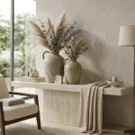 Tuscan Earth Textured Ceramic Decorative Vase - Image 6