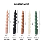 Luxury Twisted Pillar Candle - Image 2
