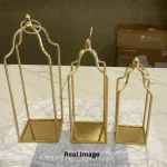 Elegant Arch Decorative Metal Lantern Candle Holders - candle not included - Image 3