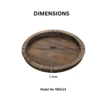 Rustic Round Centerpiece Tray - Image 2