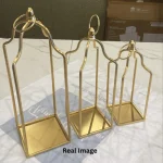Elegant Arch Decorative Metal Lantern Candle Holders - candle not included - Image 4