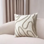 Flow Embroidered Decorative Cushion Cover