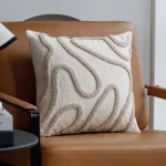 Nordic Flow Embroidered Decorative Cushion Cover - Image 3
