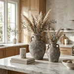 Antica Amphora Textured Ceramic Decorative Vase - Image 4