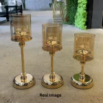 Auric Luxury Glass Candle Holder Set - candle not included - Image 3