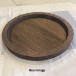 Rustic Round Centerpiece Tray - candle not included - Image 3