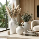 Stone Textured Ceramic Decorative Vase