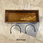 Farmhouse Wooden Centerpiece Tray - candle not included - Image 3