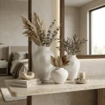 Cloud Stone Textured Ceramic Decorative Vase - Image 7