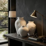 Cloud Stone Textured Ceramic Decorative Vase - Image 8