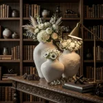 Cloud Stone Textured Ceramic Decorative Vase - Image 9