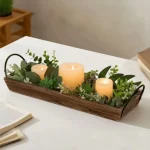 Farmhouse Wooden Centerpiece Tray